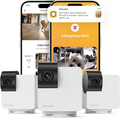 Petcube Cam 360 The Pack of 3 Camera | Ultimate Interactive WiFi Pet and Home