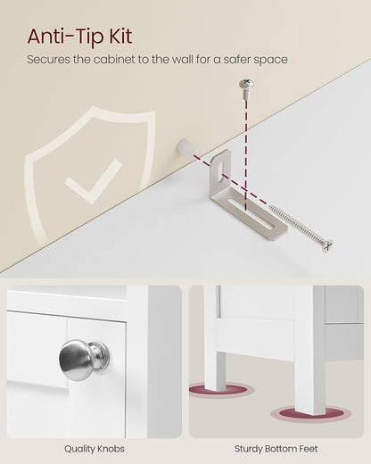 VASAGLE Tall Bathroom Cabinet