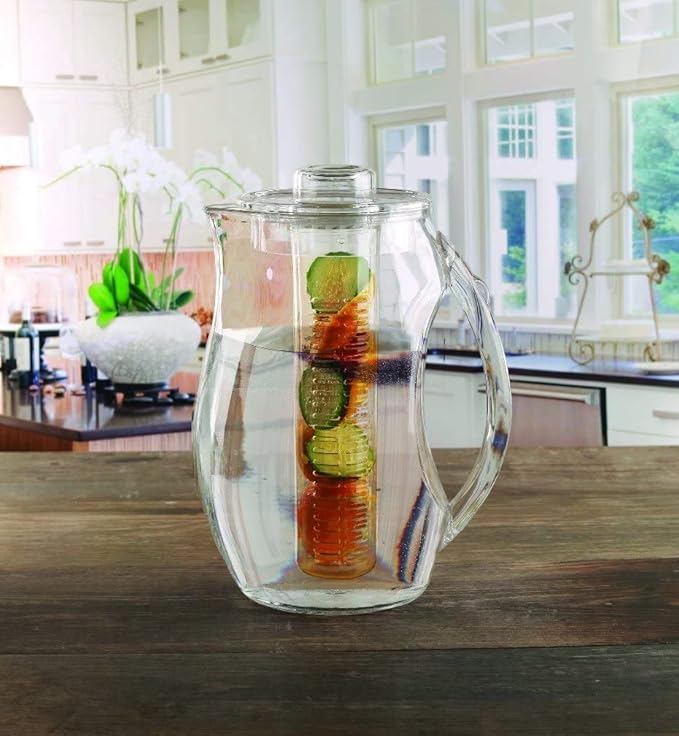 Large Fruit Infuser Water Pitcher – Shatterproof Acrylic Infusion Jug