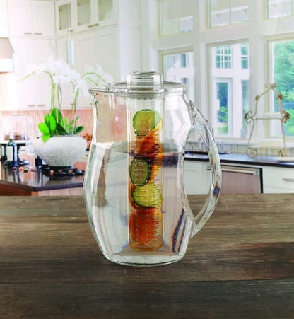Large Fruit Infuser Water Pitcher – Shatterproof Acrylic Infusion Jug