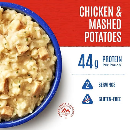 Mountain House GlutenFree Chicken & Mashed Potatoes FreezeDried Food for Camping, 12 Servings, 30Year ShelfLife