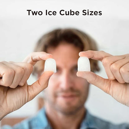 Silonn Ice Maker Countertop, 9 Cubes Ready in 6 Mins, 26lbs in 24Hrs,