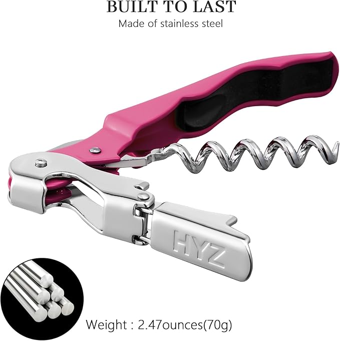 HYZ 2-Pack Wine Opener Waiter Corkscrew, Professional Wine Key