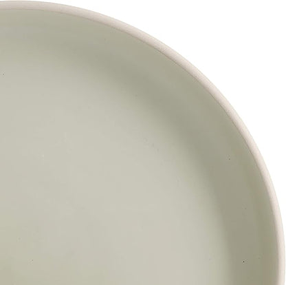 Gibson Home Zuma 16 Piece Round Kitchen Dinnerware Set, Dishes, Plates, Bowls, Mugs, Service for 4, Matte Stoneware, Cream