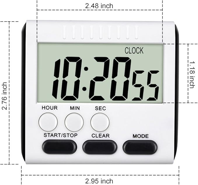 Mudder 3 Pack Digital Kitchen Timer