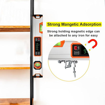 eOUTIL 15.7-Inch Digital Torpedo Level & Angle Finder – IP54 Waterproof
