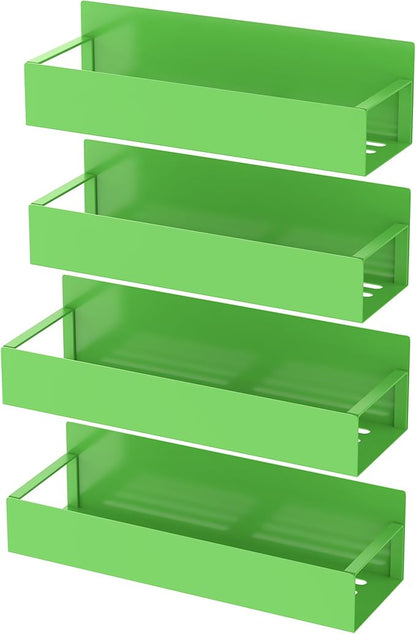 HuggieGems 4 Pack Magnetic Spice Storage Rack Organizer