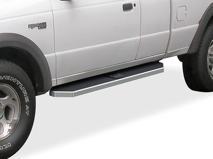 APS Polished Running Boards Style Compatible with Ford Ranger Mazda B-Series 1999-2011 Super Cab 4-Door (Drilling Required) (Side Steps Side Bars) 6in Wide 304 Stainless Steel