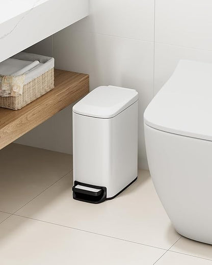 TIPGO Slim Bathroom Trash Can