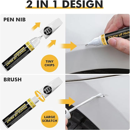 (Shadow Black (G1) Car Touch Up Paint for ford, Car Paint Scratch Repair Kit, 2 in 1 Premium Scratch Remover Pen with Exact Color-Matched