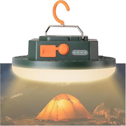 Camping Lantern 10500mAh Rechargeable Battery, 32W Ultra Bright LED Hanging Light with 3 Modes, Waterproof Portable Tent Lighting for Outdoor Emergency & Hiking