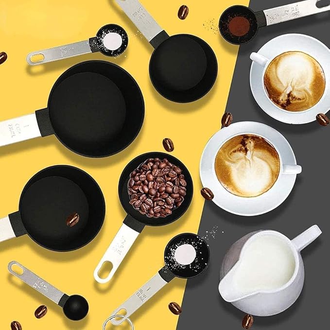 Plastic Measuring Cup & Spoon Set – 8-Piece