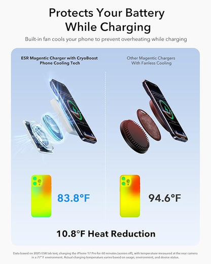 ESR for 3 in 1 Charging Station, Qi2.2 Certified 25W MagSafe Charger Stand