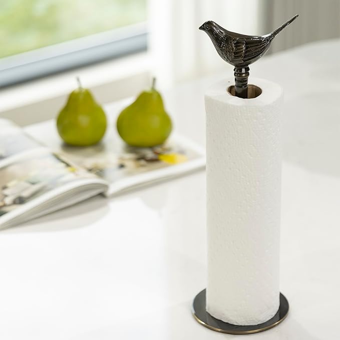 1 Luxurious Brass Paper Towel Holder countertop