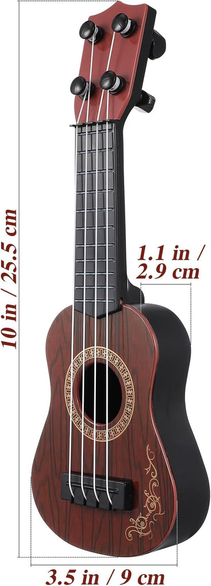 Kids Ukulele Toys 4 Strings Toddler Ukulele Kids Guitar Musical Instrument Early Education Toys for Toddler Beginners