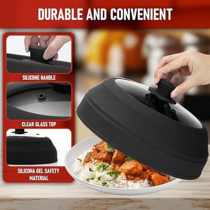 Microwave Splatter Cover Glass for Food