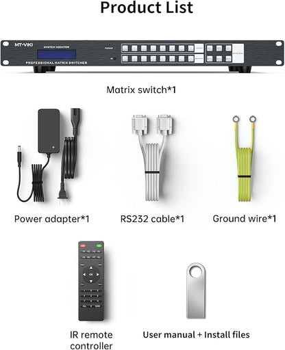 MT-VIKI 8x8 8K UHD HDMI 2.1 Matrix Switcher