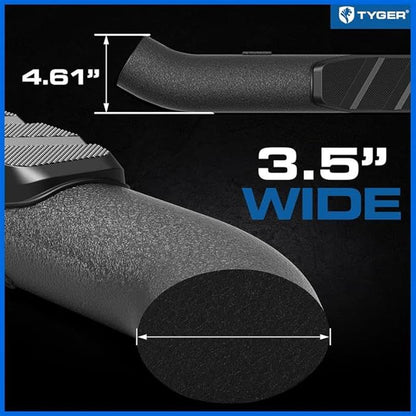 Tyger Auto 3.5" Rider Running Boards Compatible with 2009-2018 Dodge Ram 1500; 2019-2024 Classic | Quad Cab | TG-SS2D35118 | Side Step Rail Nerf Bars