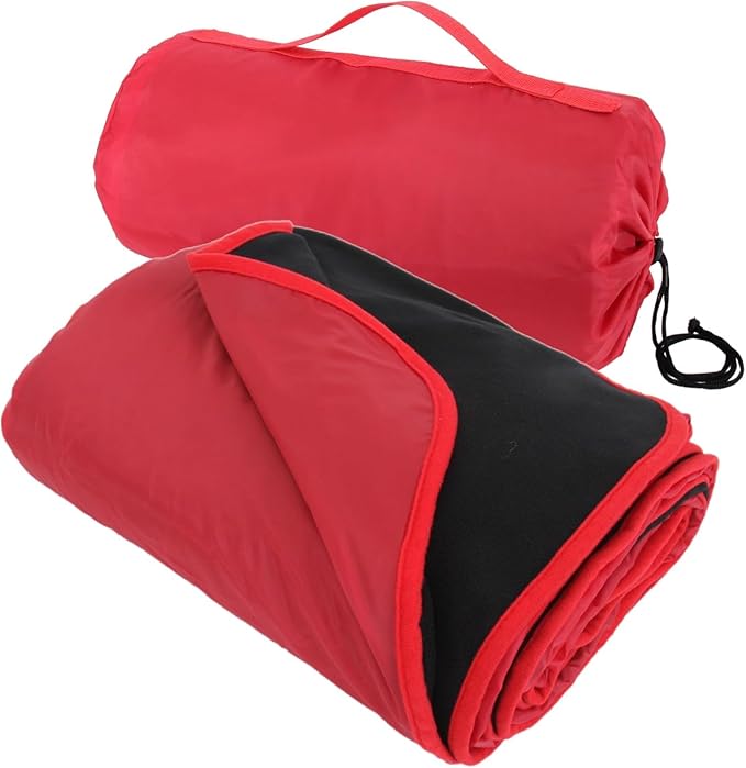 Threadart Outdoor Rainproof & Windproof Thick Stadium Blanket | for Camping, Picnic, Sports, Festivals, Football, Baseball, Concerts, Parks, Beach 55" x 79"