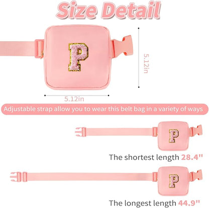 Party Favors Bags for Kids 4-8, Mini Fanny Pack Cute Crossbody Bags for Girls - Peach