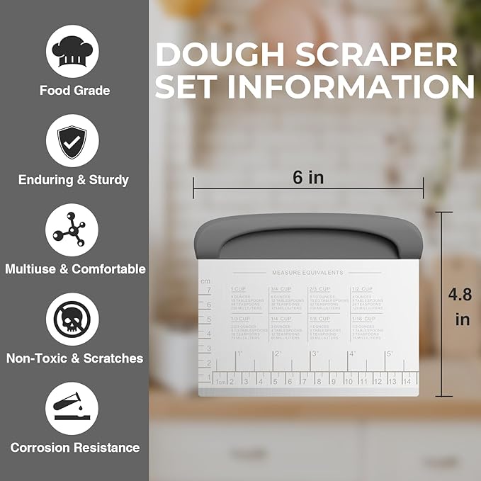 Bench Scraper Dough Cutter Tool