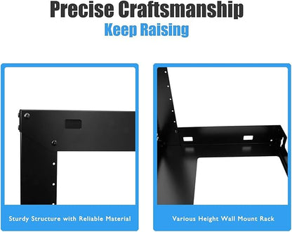 Raising electronics 12U Wall Mount Open Frame 19 Inch Server Equipment Rack