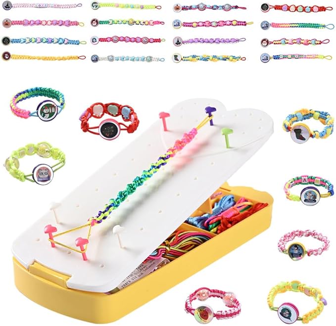 QDGMXIV Bracelet Making Kit for Girl 7 8 9 10 11 12 Year Old, Arts and Crafts Kid Gifts for Birthday