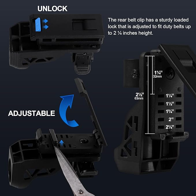 Tactical Flashlights High Lumens-1200 LM Police Flashlight with Holster for Duty Belt,Single Mode LED Flashlight for Camping/Law Enforcement-Sentinel-X1