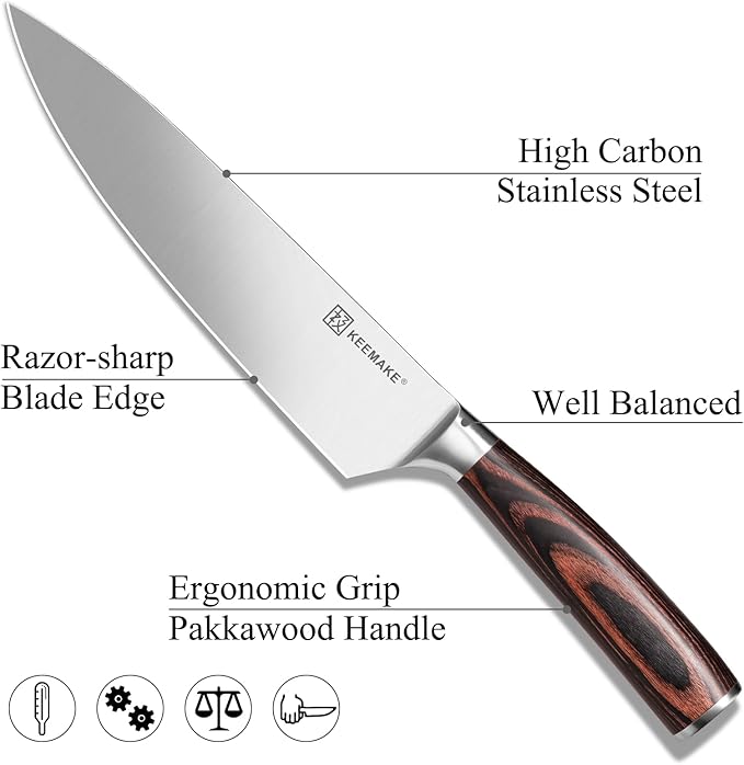 KEEMAKE Chef Knife 8 inch