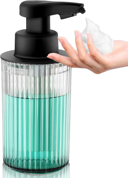 Automatic Soap Dispenser Foaming Touchless: 9oz Black Plastic