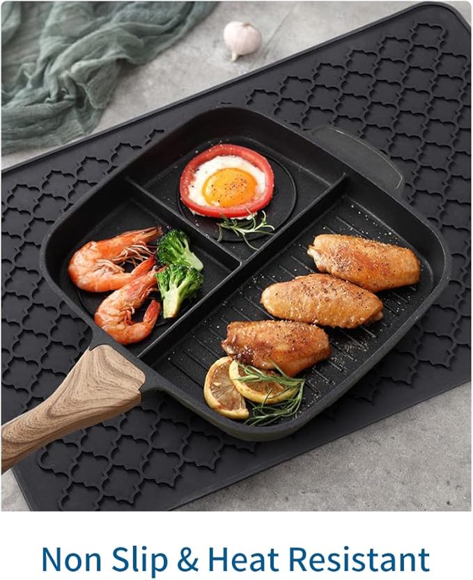 AMOAMI-Dish Drying Mats for Kitchen Counter-Silicone Dish Drying Mat-Kitchen