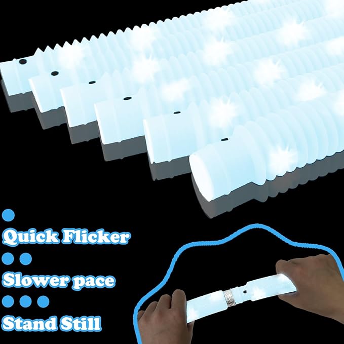 White Glow Sticks Party Favors Supplies Decorations for Wedding, Light Up Sticks Wands Necklaces Bracelets Accessories for Kids & Adults, Wedding Reception Send Off Gifts, Dance Floor Props Essentials
