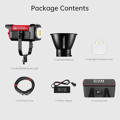 GVM Photography Lighting 300W Bi-Color Studio Lights