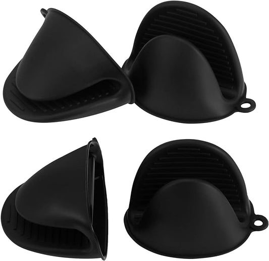 Vaincre 4PCS Silicone Oven Mitts Heat Resistant, Silicone Potholders