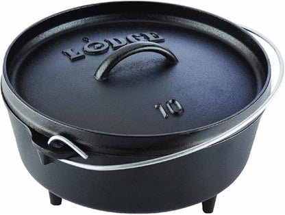 Lodge 4 Quart Pre-Seasoned Cast Iron Camp Dutch Oven