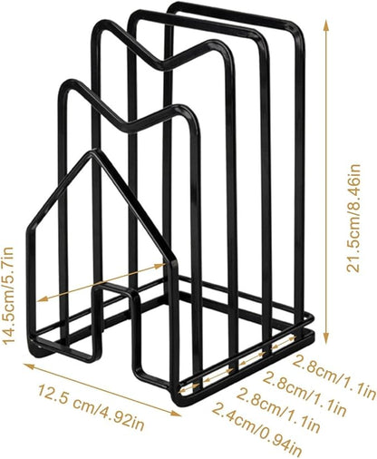 SUNFICON 2 Pack Cutting Board Racks Holders Pot Pan Lids Holders Chopping Board