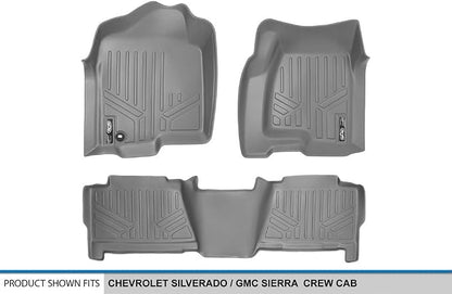 SMARTLINER Floor Mats Liner Set for 2002-2006 Cadillac Escalade ESV