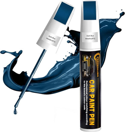 Car Touch Up Paint(8T5 Dark Blue Metallic) for Toyota, Color Accurate Car Scratch Repair Remover Pen,Automotive Paint Quick & Easy to fix vehicle Chips and Nicks Scuff