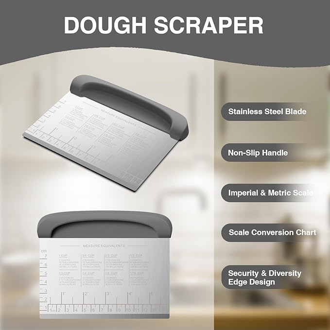 Bench Scraper Dough Cutter Tool
