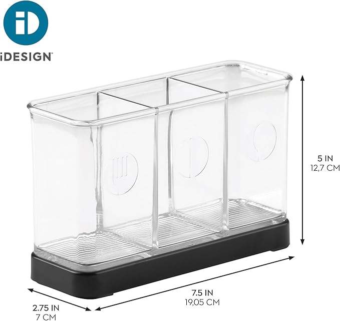 iDesign Forma Decorative Countertop Flatware Organizer