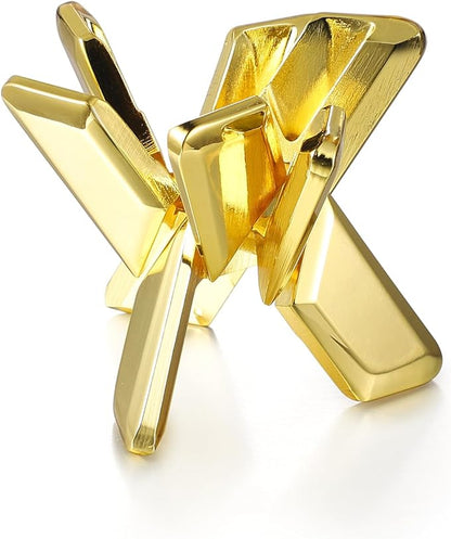 Triangle Metal Puzzle, 3D Brain Teaser Puzzle, Fidget Desk Toys for Adults, Office, and Home