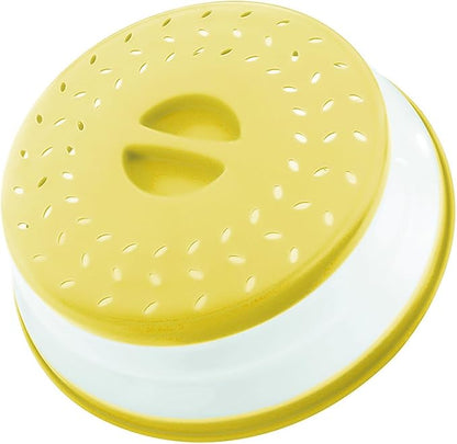 Collapsible Microwave Splatter Cover, 10.5 Inch, Dishwasher-safe, Microwave