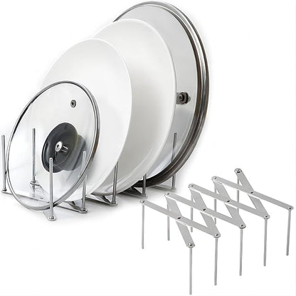 GREATLINK Adjustable Pot Lid Organizers, Dish Rack to Store Houseware, Plate