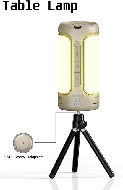 Folding Camping Lantern Rechargeable, 10000mAh Foldable LED Light for Tent Outdoor, IP54 Waterproof, 1500LM Camping Lights, Portable LED Flashlight, 5 Mode