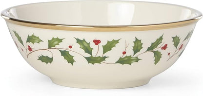 Lenox 897082 Holiday Dinnerware Place Setting Bowls, Set of 4, Christmas