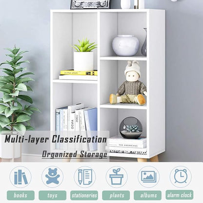 IOTXY Wooden Open Shelf Bookcase