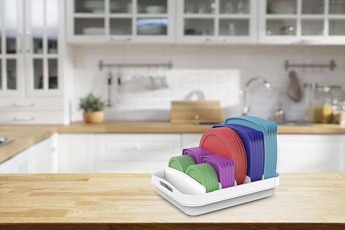 EVERIE Expandable Food Container Lid Organizer