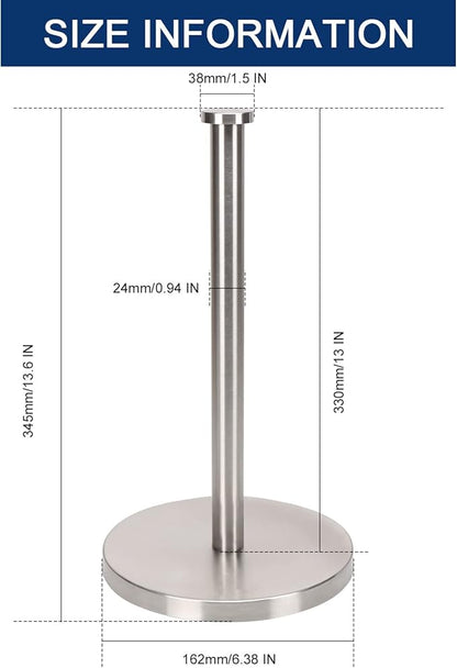 NearMoon Standing Paper Towel Holder, Kitchen Paper Towel Tissue Holder-