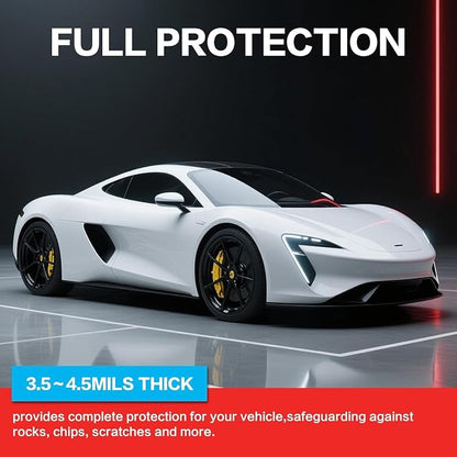 Gloss White Carbon Fiber Vinyl Wrap with Nano Air Release Technology,Anti-Wrinkle - Premium Paint Protection Film Roll for Car (Gloss White, 3ft x 5ft)