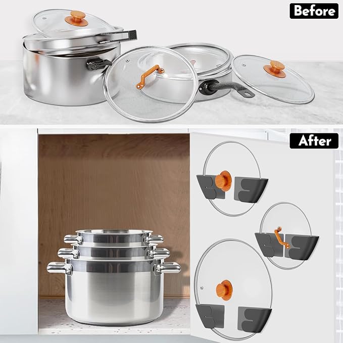 Niceyos Universal Adjustable Pot Lid Organizer